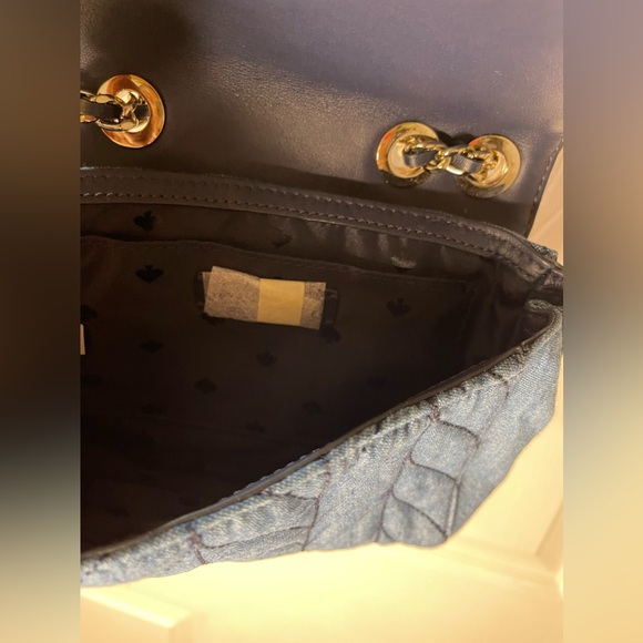 Sold‼️Kate Spade Emelyn Quilted Denim Shoulder Crossbody - Picture 8 of 10